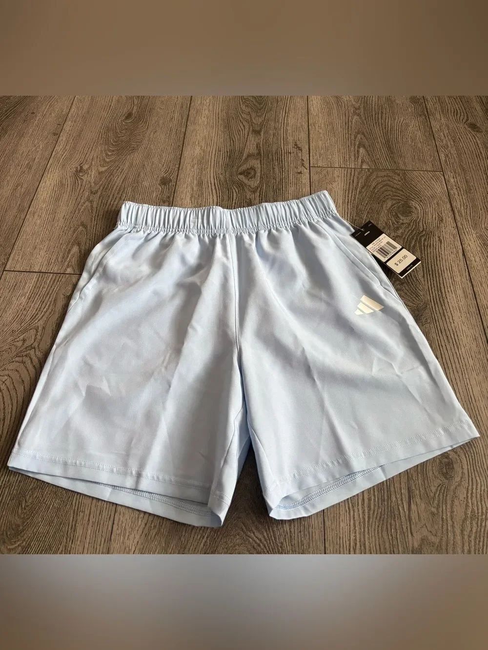 Adidas Light Blue Athletic Shorts